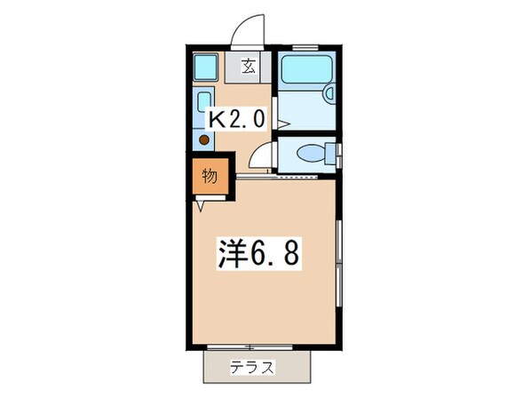 大仙ハイツの物件間取画像